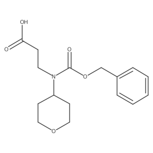 3-{[(Benzyloxy)carbonyl](oxan-4-yl)amino}propanoic acid Structure