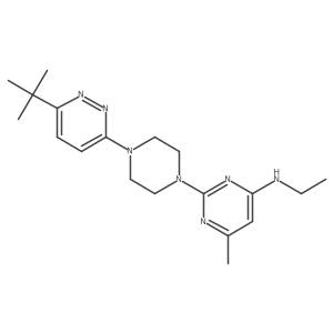 2-[4-(6-tert-butylpyridazin-3-yl)piperazin-1-yl]-N-ethyl-6-methylpyrimidin-4-amine Structure
