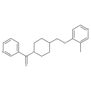 3-Methyl-4-{[1-(pyridine-3-carbonyl)piperidin-4-yl]methoxy}pyridine结构式