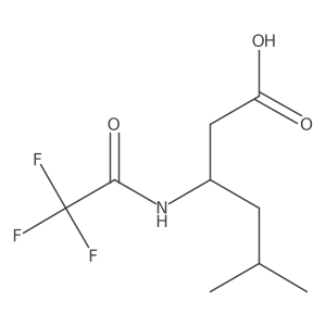 (3S)-5-methyl-3-(trifluoroacetamido)hexanoic acid Structure