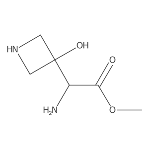Methyl 2-amino-2-(3-hydroxyazetidin-3-yl)acetate Structure