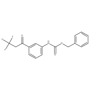 benzyl N-[3-(3,3,3-trifluoropropanoyl)phenyl]carbamate结构式