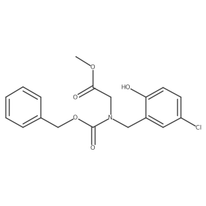 Methyl 2-{[(benzyloxy)carbonyl][(5-chloro-2-hydroxyphenyl)methyl]amino}acetate Structure