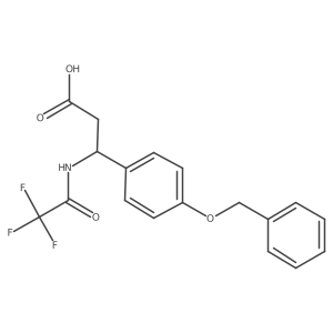 3-[4-(Benzyloxy)phenyl]-3-(2,2,2-trifluoroacetamido)propanoic acid Structure