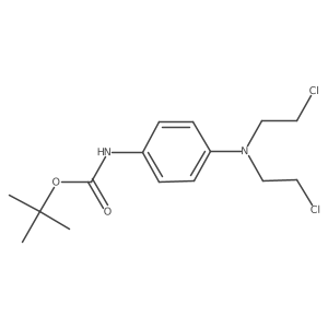 tert-butyl N-{4-[bis(2-chloroethyl)amino]phenyl}carbamate Structure