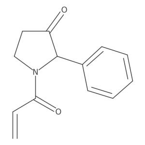2-Phenyl-1-(prop-2-enoyl)pyrrolidin-3-one Structure