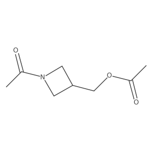 (1-Acetylazetidin-3-yl)methyl acetate Structure