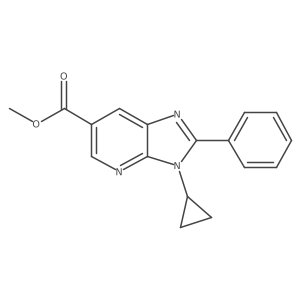 Methyl 3-cyclopropyl-2-phenyl-3H-imidazo[4,5-B]pyridine-6-carboxylate Structure