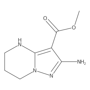 methyl 2-amino-4H,5H,6H,7H-pyrazolo[1,5-a]pyrimidine-3-carboxylate结构式