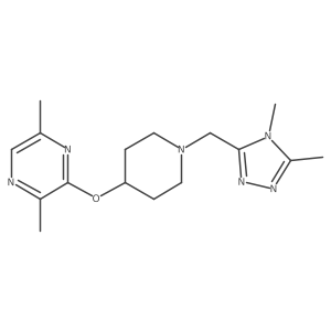 3-({1-[(4,5-dimethyl-4H-1,2,4-triazol-3-yl)methyl]piperidin-4-yl}oxy)-2,5-dimethylpyrazine Structure