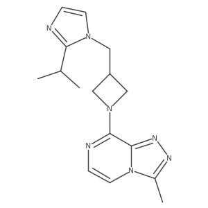 1-[(1-{3-methyl-[1,2,4]triazolo[4,3-a]pyrazin-8-yl}azetidin-3-yl)methyl]-2-(propan-2-yl)-1H-imidazole Structure