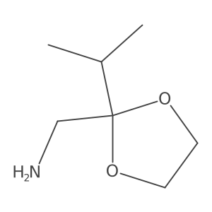 (2-Isopropyl-1,3-dioxolan-2-yl)methanamine Structure