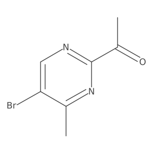 1-(5-bromo-4-methyl-2-pyrimidinyl)Ethanone Structure