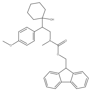 (9H-fluoren-9-yl)methyl N-[2-(1-hydroxycyclohexyl)-2-(4-methoxyphenyl)ethyl]-N-methylcarbamate Structure