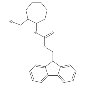 (9H-fluoren-9-yl)methyl N-[2-(hydroxymethyl)cycloheptyl]carbamate Structure