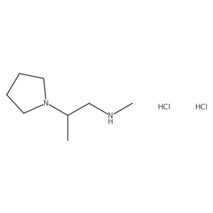 methyl[(2R)-2-(pyrrolidin-1-yl)propyl]aminedihydrochloride结构式