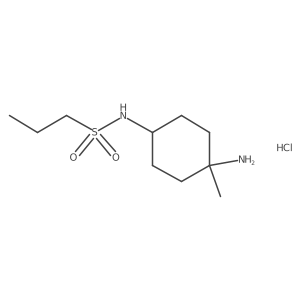 N-(4-amino-4-methylcyclohexyl)propane-1-sulfonamide hydrochloride结构式