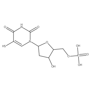 2'-Deoxy-5-sulfanyluridine 5'-(dihydrogen phosphate) Structure