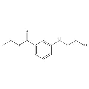 Ethyl 3-[(2-hydroxyethyl)amino]benzoate Structure