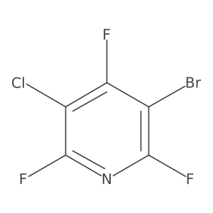 3-Bromo-5-chloro-2,4,6-trifluoropyridine结构式
