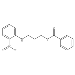 N-[3-[(2-Nitrophenyl)amino]propyl]benzamide结构式