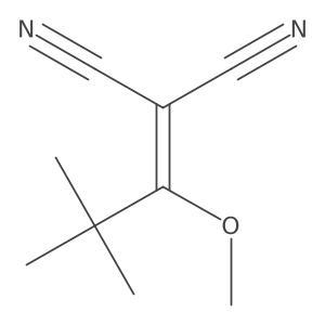 2-(1-Methoxy-2,2-dimethylpropylidene)propanedinitrile结构式