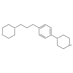 4-[3-[4-(1-Piperazinyl)phenyl]propyl]morpholine Structure