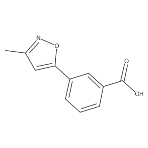 3-(3-Methylisoxazol-5-yl)benzoic acid结构式