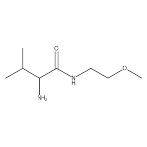 (R)-2-Amino-N-(2-methoxyethyl)-3-methylbutanamide结构式