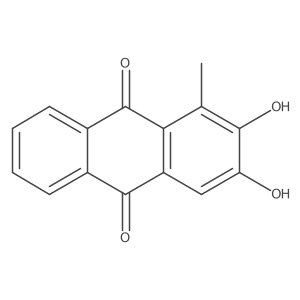 1-Methyl-2,3-dihydroxyanthraquinone结构式