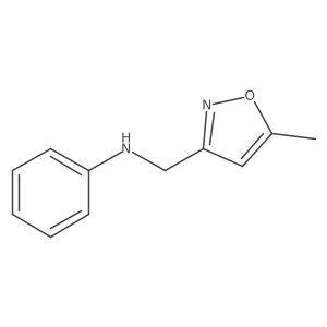 N-[(5-methyl-1,2-oxazol-3-yl)methyl]aniline结构式