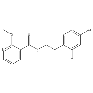 N-[2-(2,4-Dichlorophenyl)ethyl]-2-methoxy-3-pyridinecarboxamide Structure