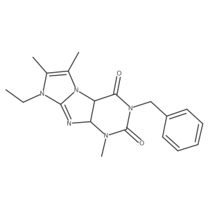 3-benzyl-8-ethyl-1,6,7-trimethyl-1H,2H,3H,4H,8H-imidazo[1,2-g]purine-2,4-dione结构式