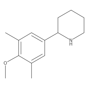 2-(4-Methoxy-3,5-dimethylphenyl)piperidine Structure