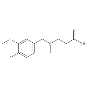 3-[(4-Fluoro-3-methoxyphenyl)methyl-methylamino]propanoic acid Structure