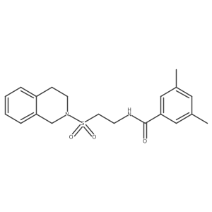 N-(2-((3,4-dihydroisoquinolin-2(1H)-yl)sulfonyl)ethyl)-3,5-dimethylbenzamide Structure