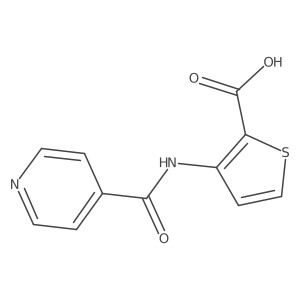 3-(Pyridine-4-amido)thiophene-2-carboxylic acid结构式