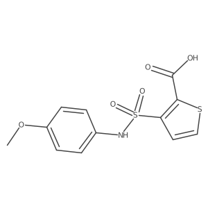 3-[(4-Methoxyphenyl)sulfamoyl]thiophene-2-carboxylic acid Structure