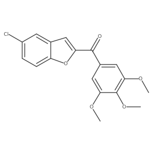 5-Chloro-2-(3,4,5-trimethoxybenzoyl)-1-benzofuran Structure