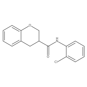 N-(2-chlorophenyl)-3,4-dihydro-2H-chromene-3-carboxamide结构式