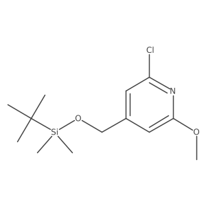 4-(((tert-Butyldimethylsilyl)oxy)methyl)-2-chloro-6-methoxypyridine Structure