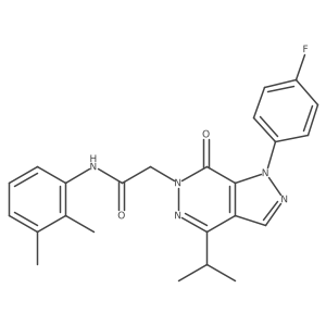 N-(2,3-dimethylphenyl)-2-(1-(4-fluorophenyl)-4-isopropyl-7-oxo-1H-pyrazolo[3,4-d]pyridazin-6(7H)-yl)acetamide Structure