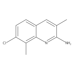 2-Amino-7-chloro-3,8-dimethylquinoline Structure