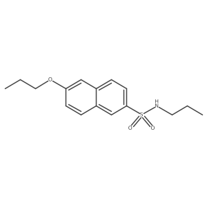 6-propoxy-N-propylnaphthalene-2-sulfonamide结构式