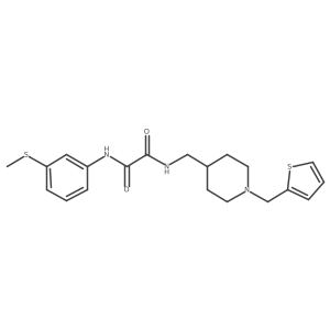 N1-(3-(methylthio)phenyl)-N2-((1-(thiophen-2-ylmethyl)piperidin-4-yl)methyl)oxalamide Structure
