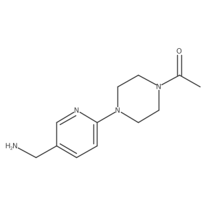 1-[4-[5-(Aminomethyl)-2-pyridinyl]-1-piperazinyl]ethanone Structure