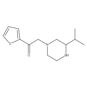 2-(3-Propan-2-ylpiperazin-1-yl)-1-thiophen-2-ylethanone结构式
