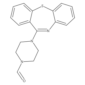 4-Dibenzo[b,f][1,4]thiazepin-11-ylpiperazine-1-carboxaldehyde结构式