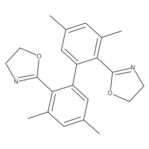 2-[2-[2-(4,5-Dihydro-1,3-oxazol-2-yl)-3,5-dimethylphenyl]-4,6-dimethylphenyl]-4,5-dihydro-1,3-oxazole Structure