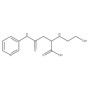 2-((2-Hydroxyethyl)amino)-4-oxo-4-(pyridin-3-ylamino)butanoic acid Structure